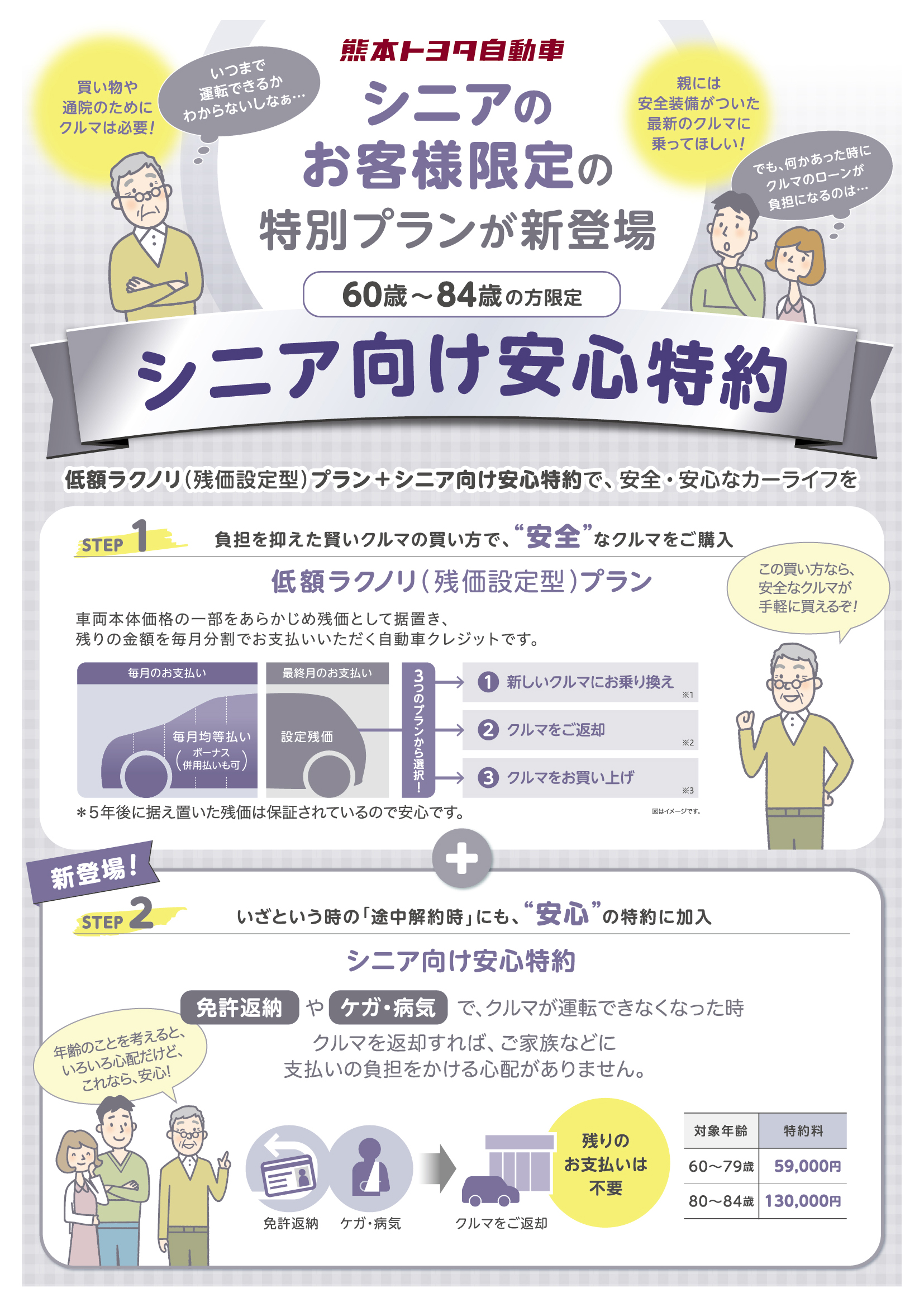 シニア特約ページ  熊本トヨタ自動車株式会社